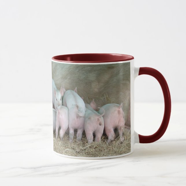 Hungrige Ferkel Tasse (Rechts)