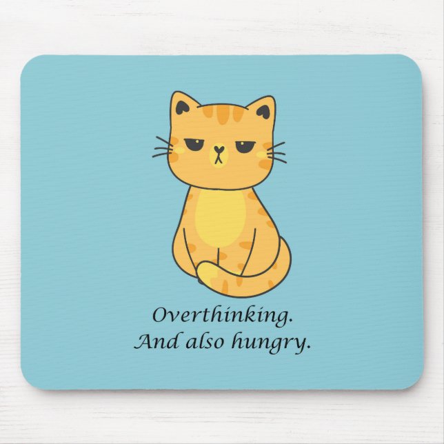 Hungrige Katze Mousepad (Vorne)