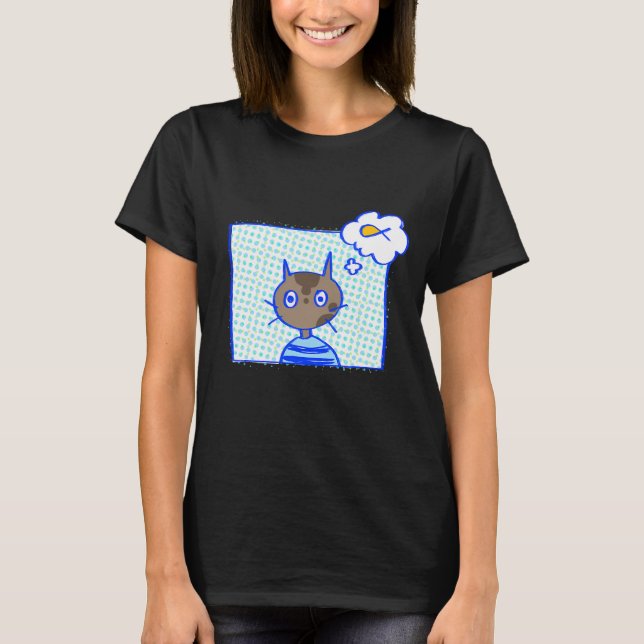 Hungrige Katze T-Shirt (Vorderseite)