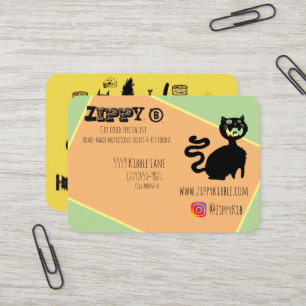 Hungrige Katzen~ Visitenkarten Visitenkarte