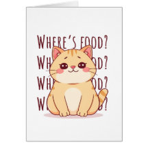 Hungrige rote Katze