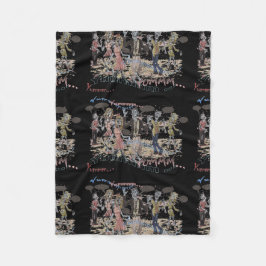 Hungrige Zombies Fleecedecke