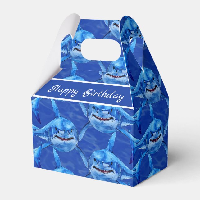 Hungriger Hai  Geschenkschachtel (Vorderseite)