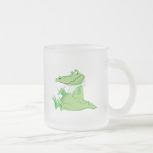 hungriger hungriger Alligator Mattglastasse