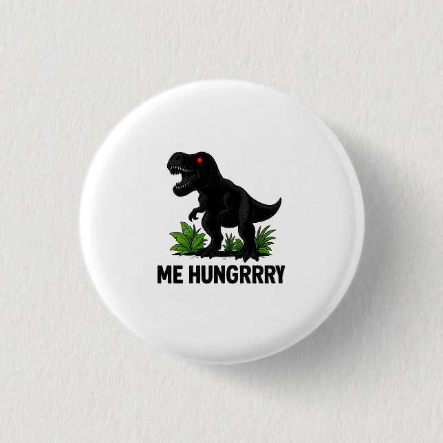 Hungriger T-Rexx Button (Vorderseite)
