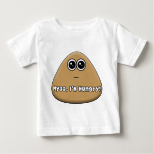 Hungriges Pou mit Text Baby T-shirt