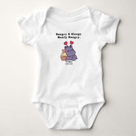 Hungriges & schlafendes Nilpferd - Süßes meist hun Baby Strampler