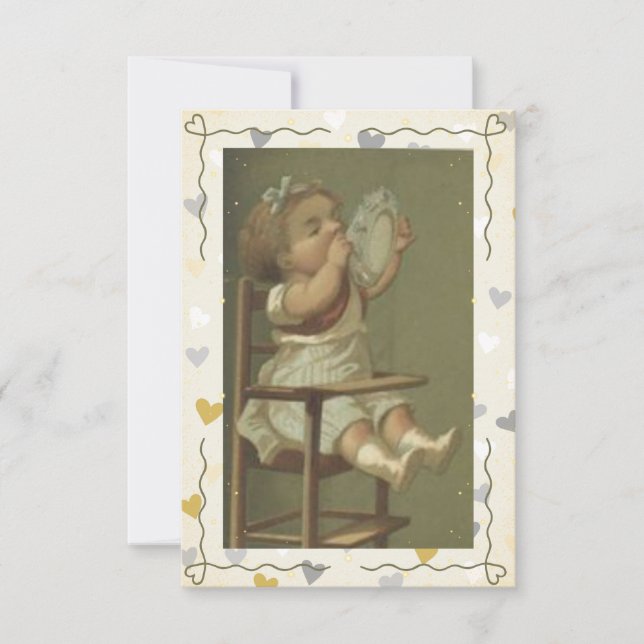 Hungry Baby Dankeskarte (Vorderseite)