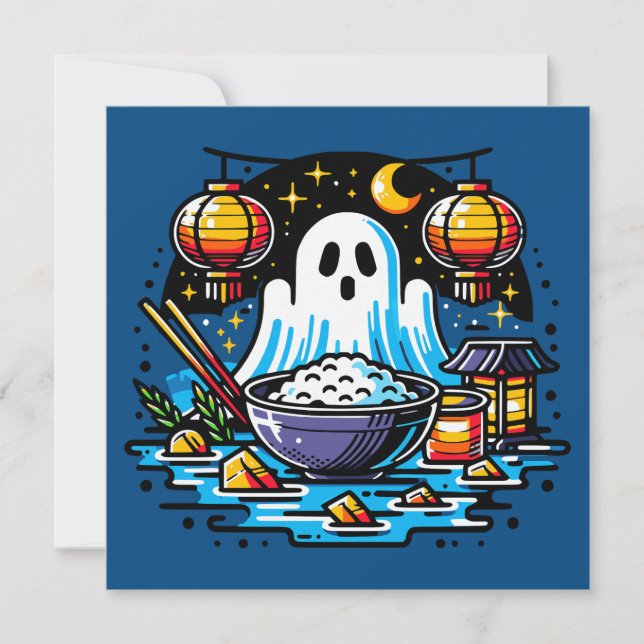 Hungry Ghost Festival Kunst, Dichtung und Musik Einladung (Vorderseite)