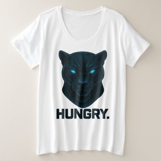 HUNGRY GROßE GRÖßE T-Shirt (Design vorne)