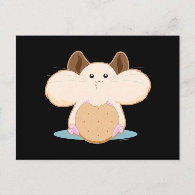 Hungry Hamster Postkarte (Vorderseite)