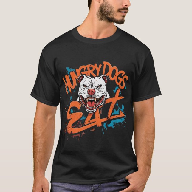 Hungry Hogs Eat T-Shirt (Vorderseite)
