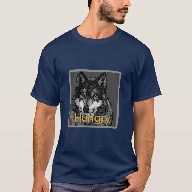 Hungry - Homme's Basic Dark T-shirt  (Devant)