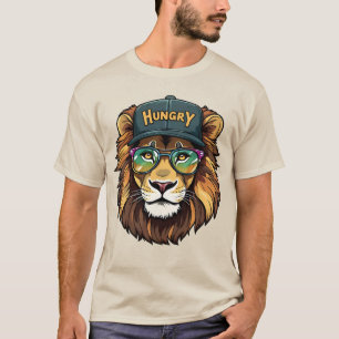 Hungry_Lion_dgn- von Maaya_P, Men's Sand-base T-Shirt