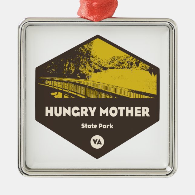 Hungry Mother Staat Park Virginia Ornament Aus Metall (Vorne)