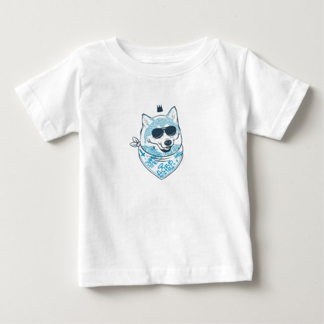 Hungry Wolf Baby T-shirt (Vorderseite)