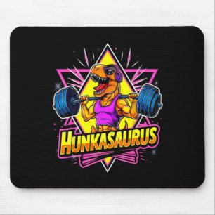 Hunkasaurus Fitnessstudio Workout T-Rex Kraftdreik Mousepad