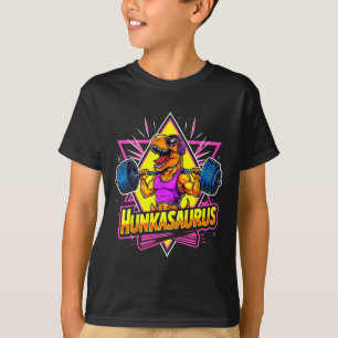 Hunkasaurus Fitnessstudio Workout T-Rex Kraftdreik T-Shirt