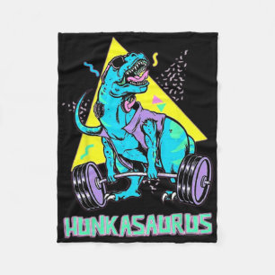 Hunkasaurus Weightlift Bodybuilding Gym Workout Fleecedecke