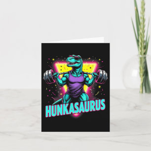 Hunkasaurus Weightlift Bodybuilding Gym Workout Karte