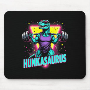 Hunkasaurus Weightlift Bodybuilding Gym Workout Mousepad