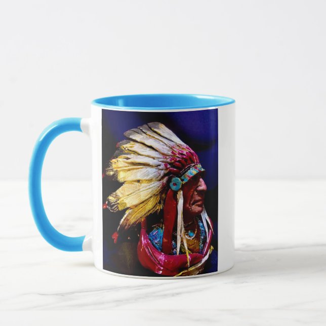 "Hunkpapa" Chief original art Mug Tasse (Links)