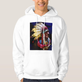 "Hunkpapa" Native Häuptling Originalkunst Hoodie