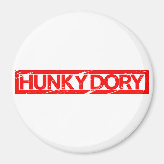 Hunky Dory Briefmarke Magnet (Vorne)