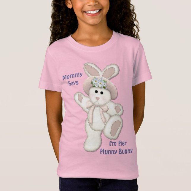 Hunny Bunny Baby für Mädchen T-Shirt (Vorderseite)