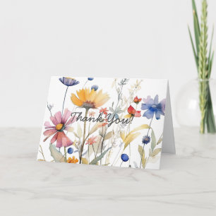 'Hunny' Wildblume geklappt Dankeschön Karte