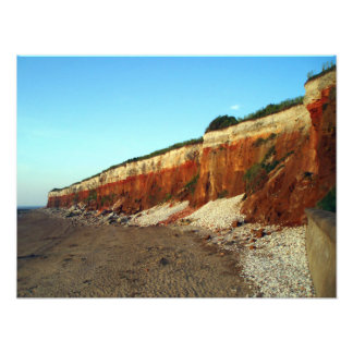 Hunstanton Cliff Foto Print