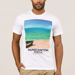 Hunstanton Norfolk Beach Reiseplakat T-Shirt