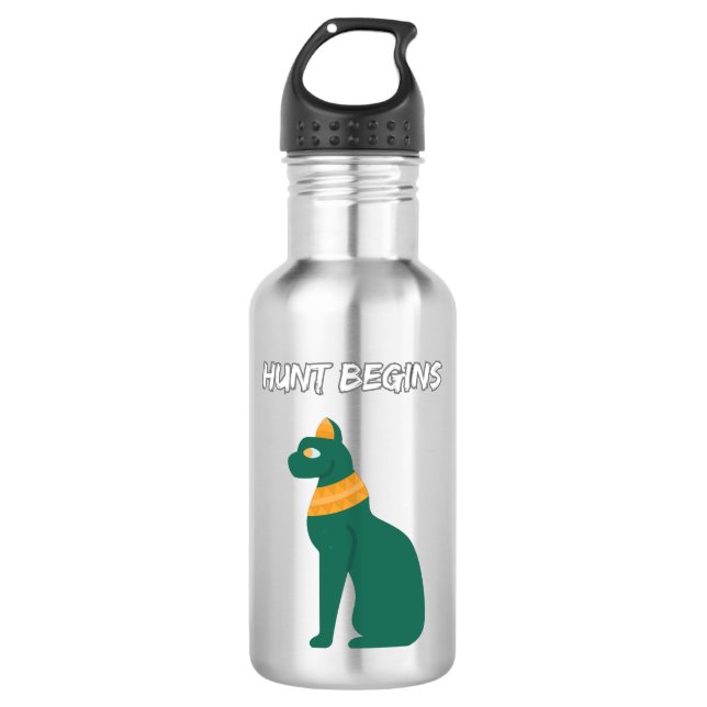 Hunt Begins Edelstahlflasche (Vorderseite)
