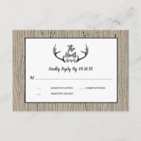 "Hunt is Over" Rustikaler Antler Barnwood Wedding 