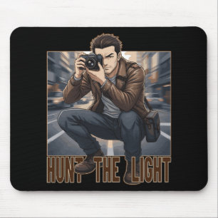 Hunt The Light Vintage Fotograf Professionell Mousepad
