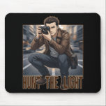 Hunt The Light Vintage Photographer Professional Mousepad<br><div class="desc">Looking for the perfect gift for the photographer in your life? At AmazingEG, we believe photography is more than just clicking a button; it’s an art form. This "Hunt The Light" design pays homage to the street photographer, the one who patiently waits for the golden hour, the dramatic shadows, and...</div>