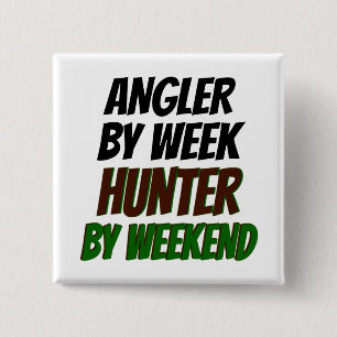 Hunter Angler Button