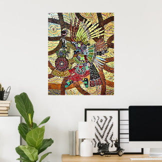Hunter Biden abstrakte Farbe Poster