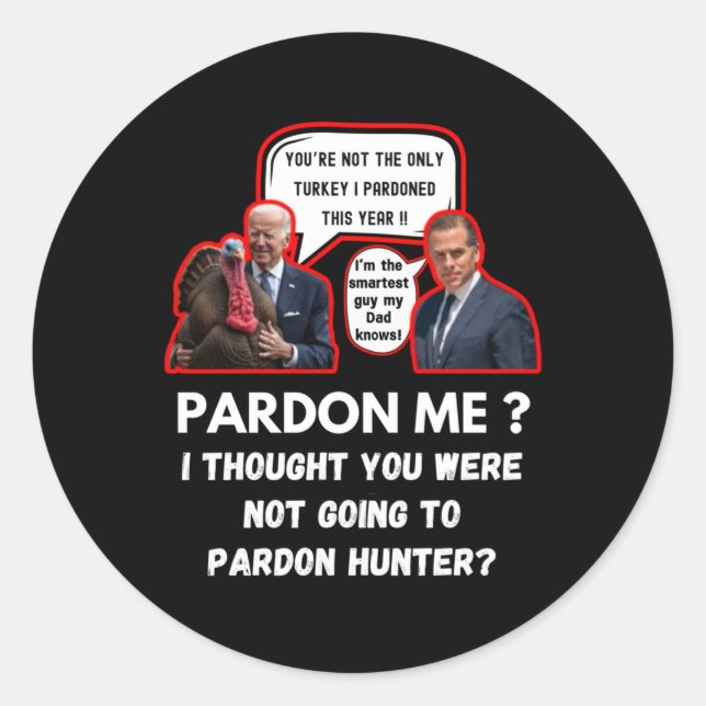 Hunter Biden Sticker (Vorderseite)