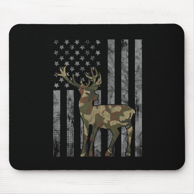 Hunter Camouflage Jagd Buck Elk American F Mousepad (Vorne)