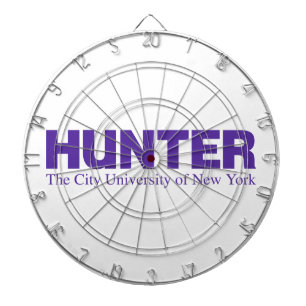 Hunter College CUNY Akademisches Logo Dartscheibe