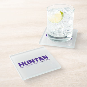 Hunter College CUNY Akademisches Logo Glasuntersetzer