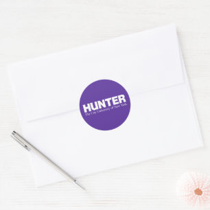 Hunter College CUNY Akademisches Logo Runder Aufkleber