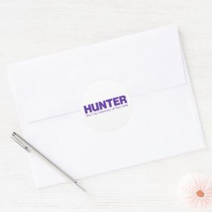 Hunter College CUNY Akademisches Logo Runder Aufkleber