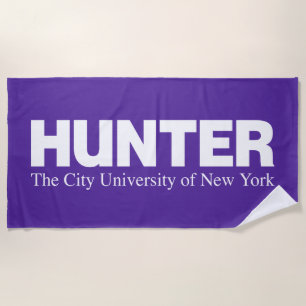 Hunter College CUNY Akademisches Logo Strandtuch