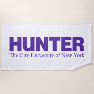 Hunter College CUNY Akademisches Logo Strandtuch