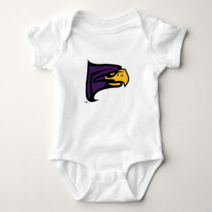 Hunter College Hawk Profil Maskottchen Baby Strampler