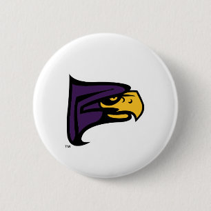 Hunter College Hawk Profil Maskottchen Button