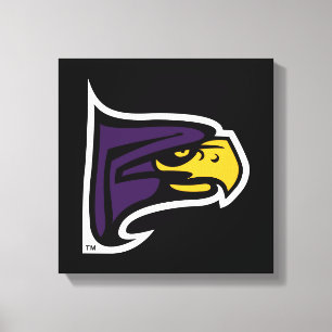 Hunter College Hawk Profil Maskottchen Leinwanddruck