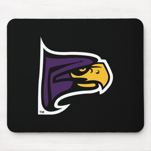 Hunter College Hawk Profil Maskottchen Mousepad (Vorne)